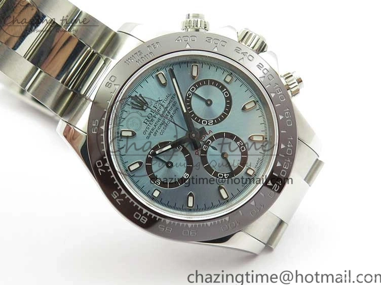 1218 Daytona 116506 Noob 1:1 Best Edition Ceramic Bezel Ice Blue Dial on SS Bracelet A Functional 2979